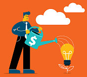 商人-给球茎树浇水