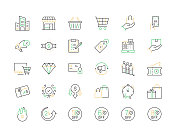 黑色星期五相关矢量细线图标。大纲符号集合 黑色星期五相关矢量细线图标。大纲符号集合