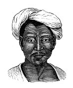 古董插图,民族志和土著文化:东南亚山人 古董插图,民族志和土著文化:东南亚山人