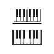 钢琴图标。 钢琴图标。