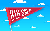 大甩卖旗云背景设计