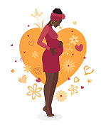 怀孕。未来非洲母亲护理积极情绪。