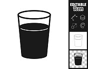 玻璃。图标设计。轻松地编辑 玻璃。图标设计。轻松地编辑