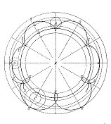 古代插图、数学和几何:超越曲线(对数曲线、摆线、外摆线、阿基米德螺旋)