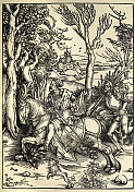 Albrecht的Landsknecht骑士Dürer, 15世纪晚期的艺术