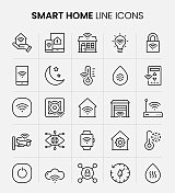 智能家居系统线路图标