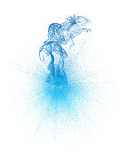 流动的烟雾抽象背景