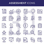 评估行图标 评估行图标