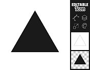 三角形。图标设计。轻松地编辑 三角形。图标设计。轻松地编辑