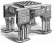 1851年伦敦水晶宫展览，象棋桌