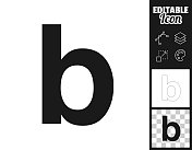 字母b.设计图标。轻松地编辑 字母b.设计图标。轻松地编辑