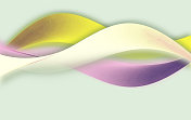 抽象的光波背景与文字空间。黄色、白色、粉色和紫色。