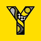 波普艺术风格字母矢量图形 波普艺术风格字母矢量图形