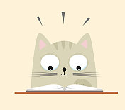 猫阅读书