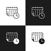 日历、日程图标 日历、日程图标