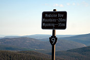 美国科罗拉多州落基山国家公园的Trailridge路的顶部