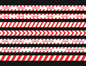 安全警告磁带向量集 安全警告磁带向量集