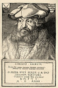 英明的腓特烈，萨克森的选举人阿尔布雷希特Dürer，德国文艺复兴，16世纪，历史艺术