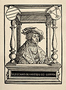 乌尔里希・冯・赫顿，德国骑士，学者，诗人和讽刺作家，Anonymus，德国文艺复兴早期16世纪，历史艺术