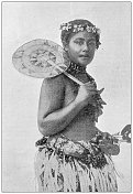 古代形象:阿图亚(萨摩亚)妇女
