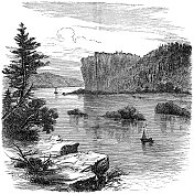 俄罗斯西伯利亚的阿穆尔河――19世纪