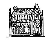 古玩雕刻插图:神社 古玩雕刻插图:神社