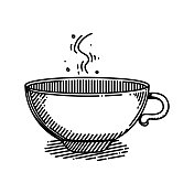 咖啡线图标,草图设计,像素完美,可编辑笔画。 咖啡线图标,草图设计,像素完美,可编辑笔画。