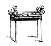 仿古雕刻插图:游行华盖