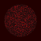 气泡:红色圆点,无重叠,填充面适合复制 气泡:红色圆点,无重叠,填充面适合复制