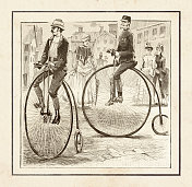 1870年的高轮自行车