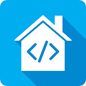 房屋HTML图标剪影