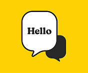 你好,言语泡泡 你好,言语泡泡