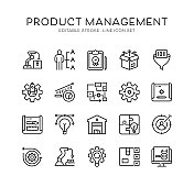 产品管理,产品线,质量控制,增长产品,发展,计划过程图标 产品管理,产品线,质量控制,增长产品,发展,计划过程图标