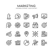 营销,广告,战略,市场,数字营销图标 营销,广告,战略,市场,数字营销图标