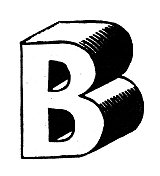 古董古董字母B