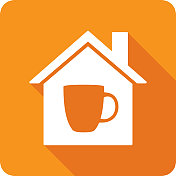 House Coffee图标剪影