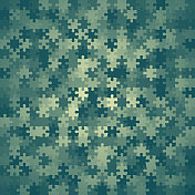 绿色抽象背景与拼图 绿色抽象背景与拼图