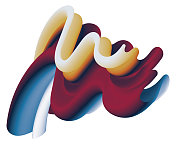 色彩融合抽象形状