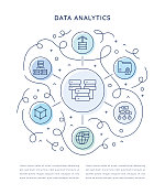 数据分析六步信息图表模板