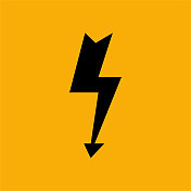 闪电图标是黄色背景。