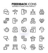 反馈图标-评论,评级,调查和意见符号 反馈图标-评论,评级,调查和意见符号