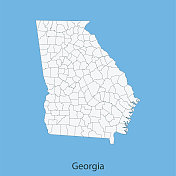 乔治亚州地图