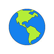 地球的地球南北美洲