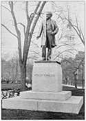 纽约的古董照片:罗斯科・康克林雕像，麦迪逊广场