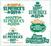 圣帕特里克节的问候、标志和头衔 圣帕特里克节的问候、标志和头衔