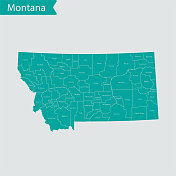 蒙大拿地图
