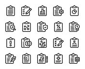 剪贴板-粗体线图标 剪贴板-粗体线图标