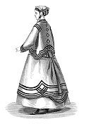 穿着1868街特别服装的女人