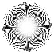 扇形:成群形成扇形的径向线的图案