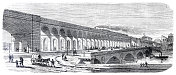 法国塞纳河上的欧特伊高架桥1866年